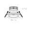 Dals Lighting Revolve 3.5-Inch Regressed Gimbal Downlight GBR35-CC-Wh - alternate 1